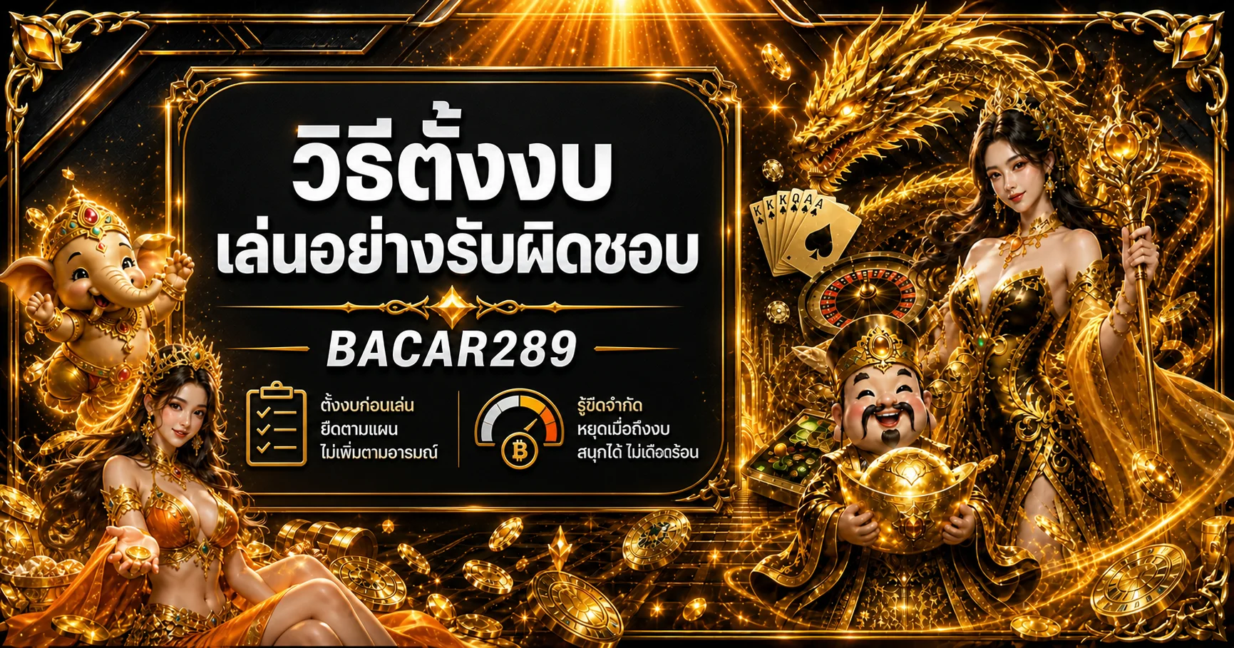 BACAR289 วิธีตั้งงบเล่นอย่างรับผิดชอบ